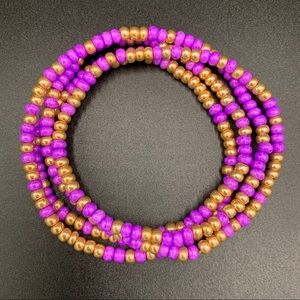 Purple & Gold Necklace